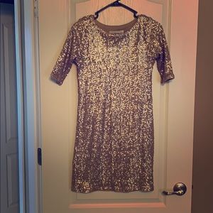 Gold Sequin Dress